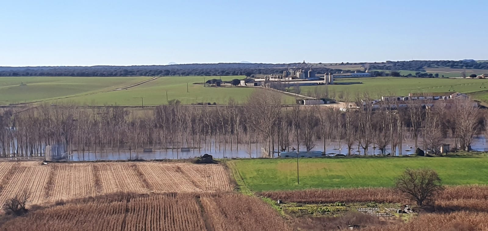 Zona inundada de Juzbado