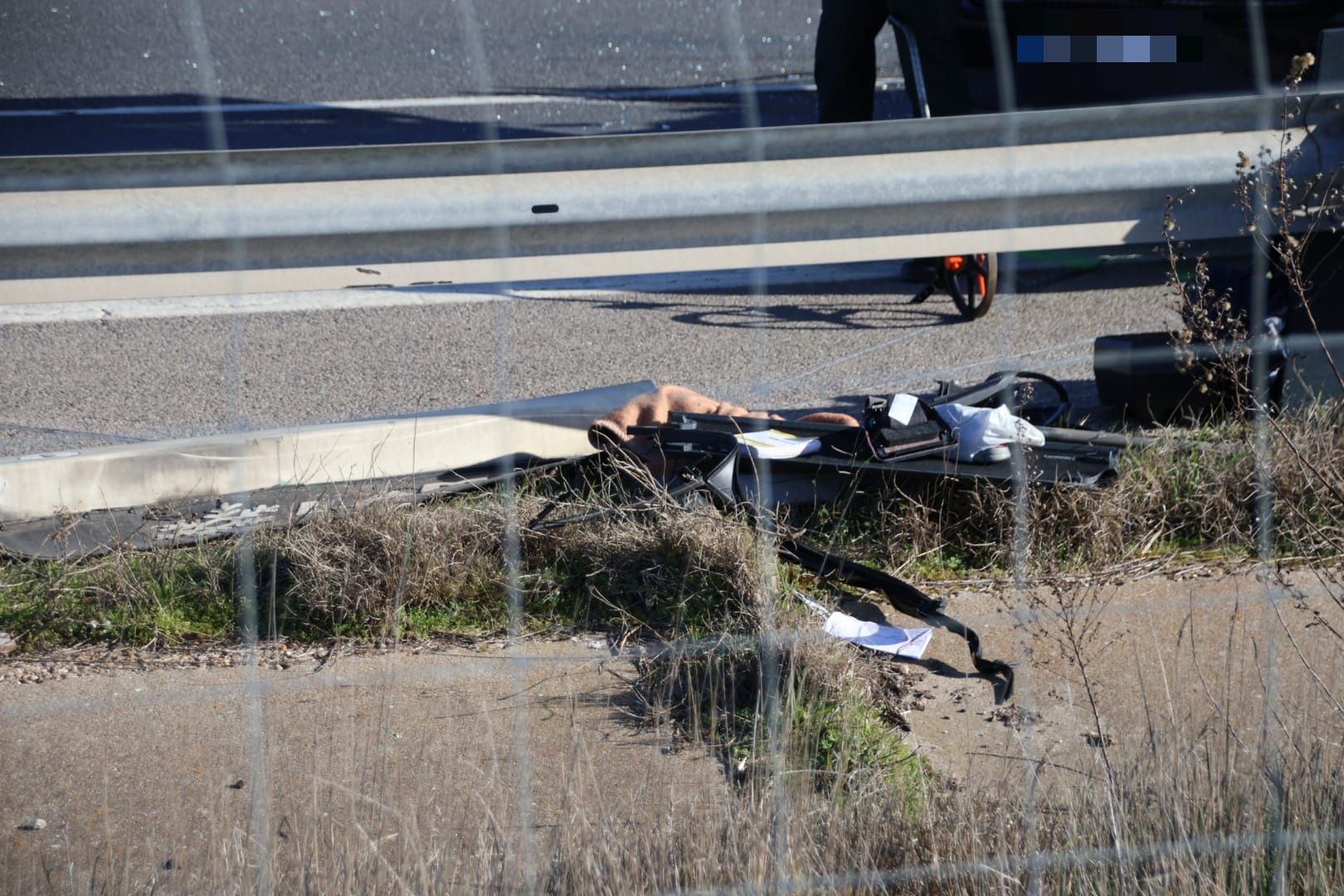 Accidente en la A 62,  a la entrada de Salamanca Oeste (5)