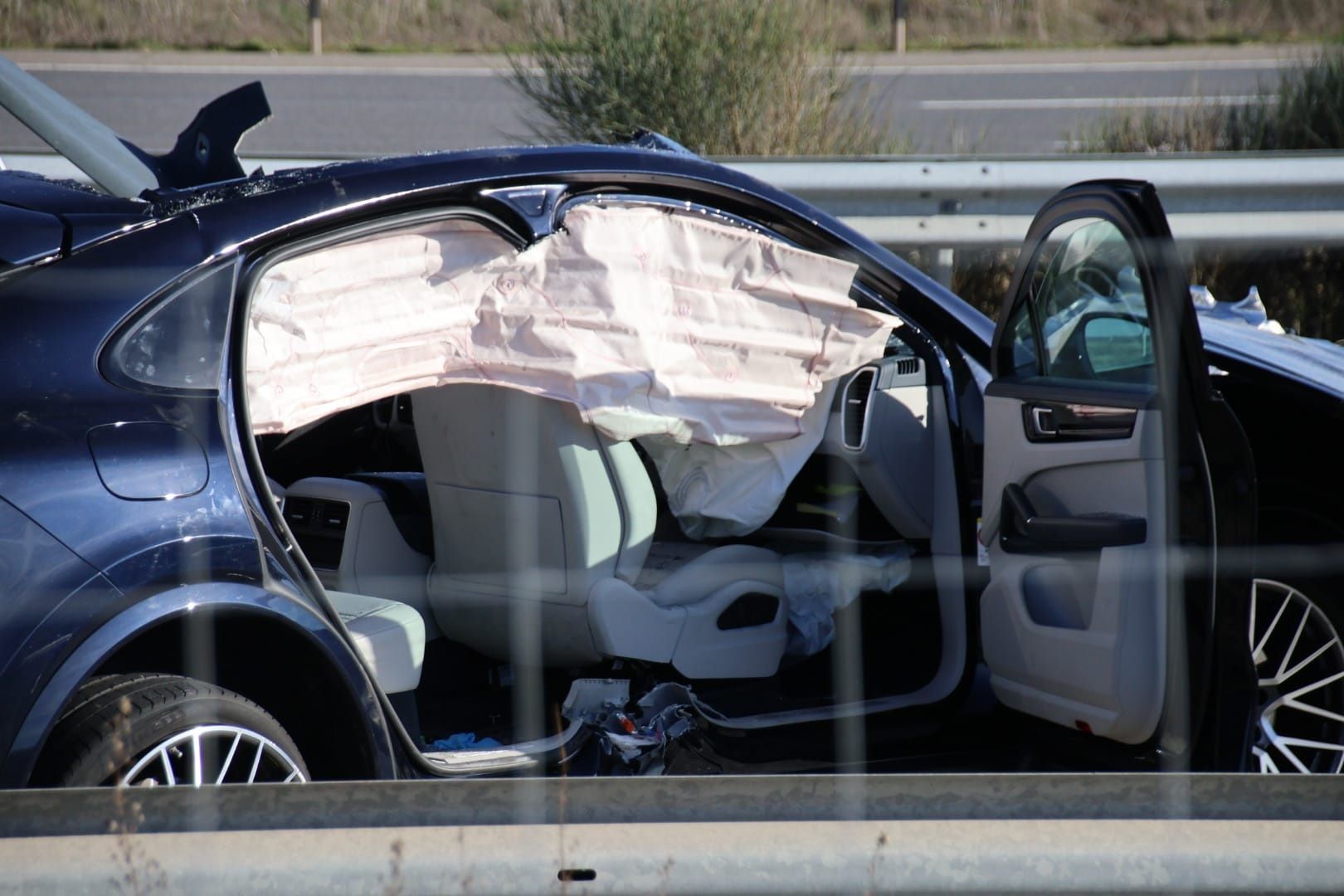 Accidente en la A 62,  a la entrada de Salamanca Oeste (6)