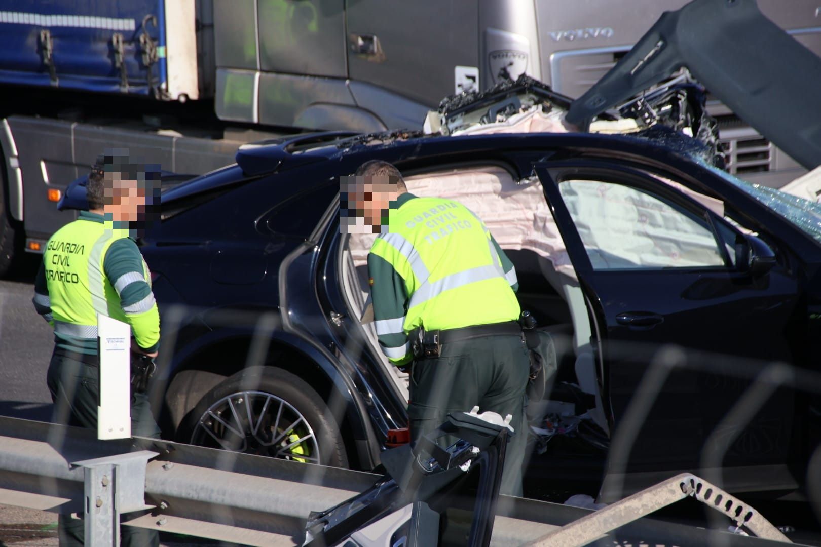 Accidente en la A 62,  a la entrada de Salamanca Oeste (15)