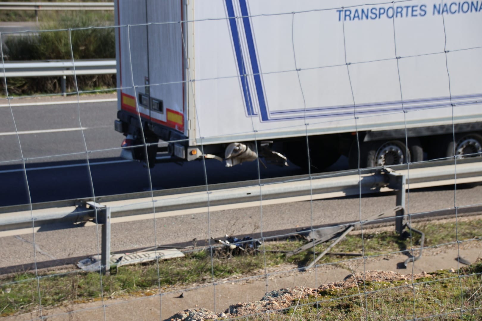 Accidente en la A 62,  a la entrada de Salamanca Oeste (12)