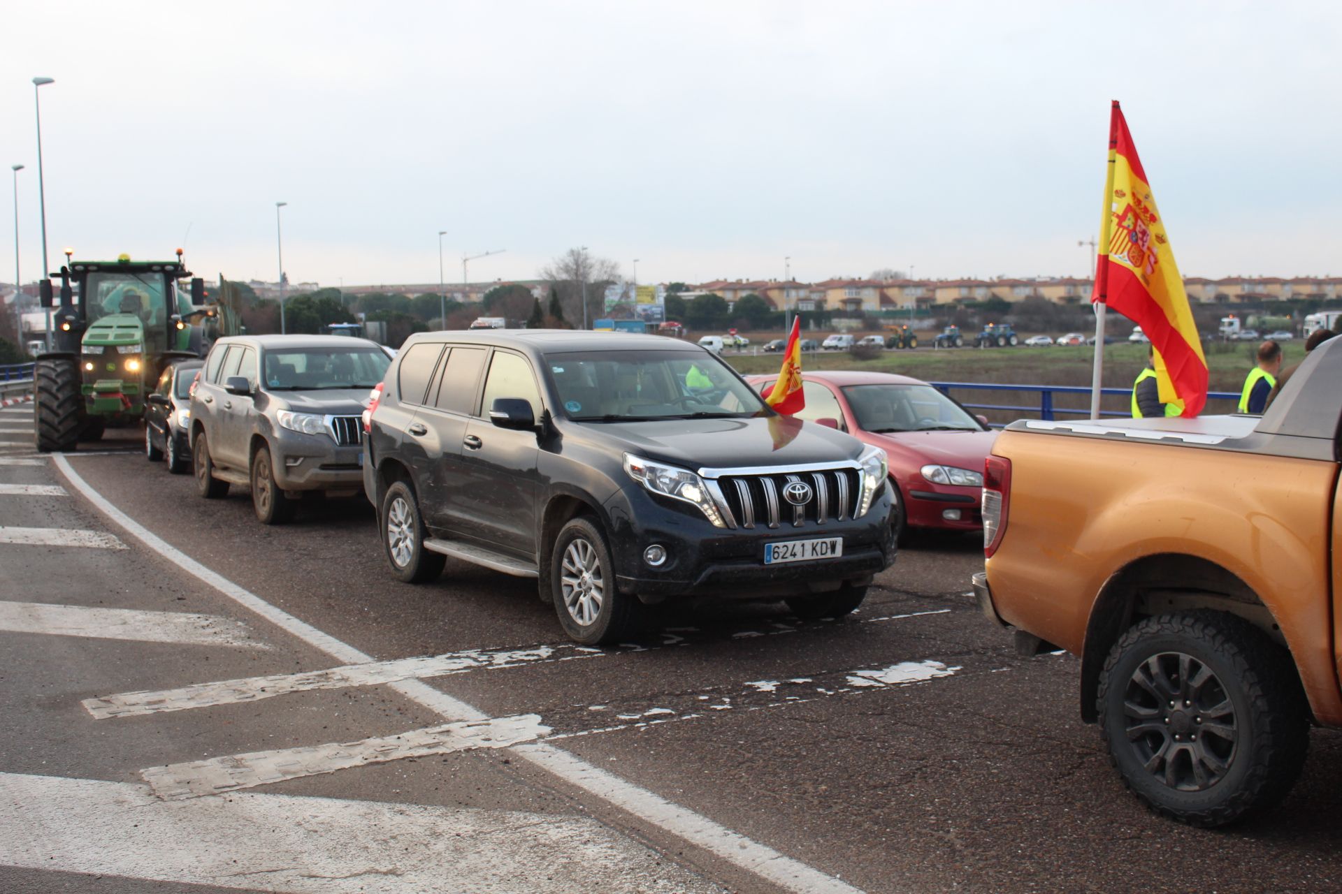 GALERÍA | Protestas y cortes de tráfico de los agricultores y ganaderos en la provincia Salamanca, martes, 6 de febrero