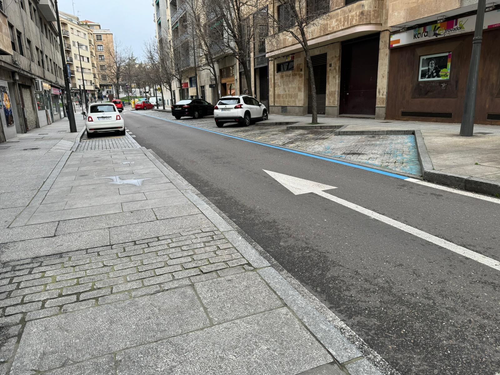 Centro de Salamanca vacío a causa de la manifestación agraria de este jueves