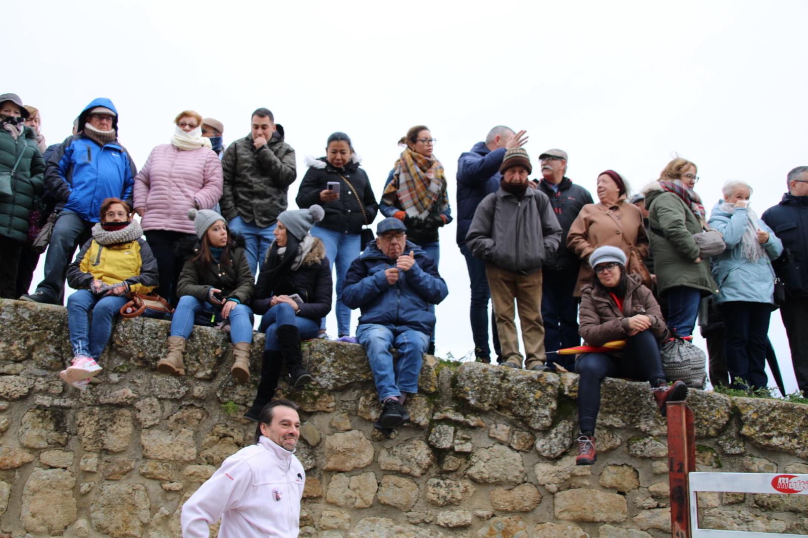 Ambiente en el encierro a caballo del Carnaval del Toro de Ciudad Rodrigo 2024