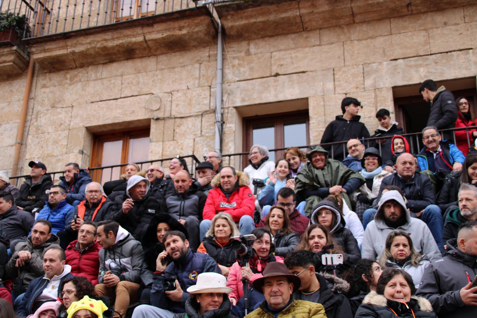 Ambiente en el encierro a caballo del Carnaval del Toro de Ciudad Rodrigo 2024