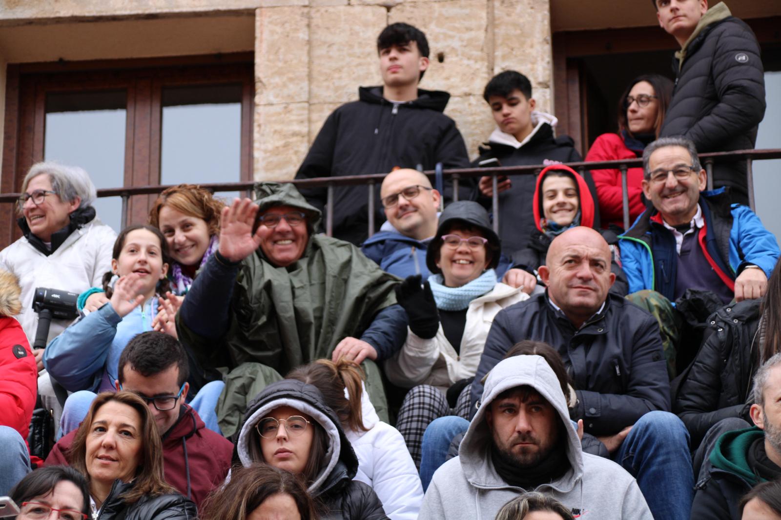 Ambiente en el encierro a caballo del Carnaval del Toro de Ciudad Rodrigo 2024