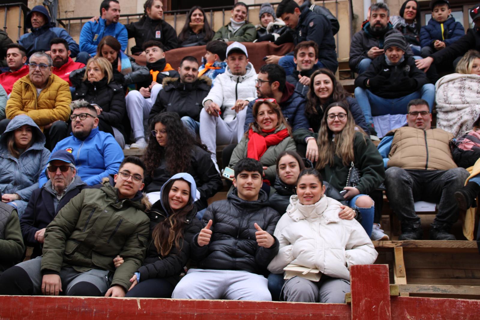 Ambiente en el encierro a caballo del Carnaval del Toro de Ciudad Rodrigo 2024