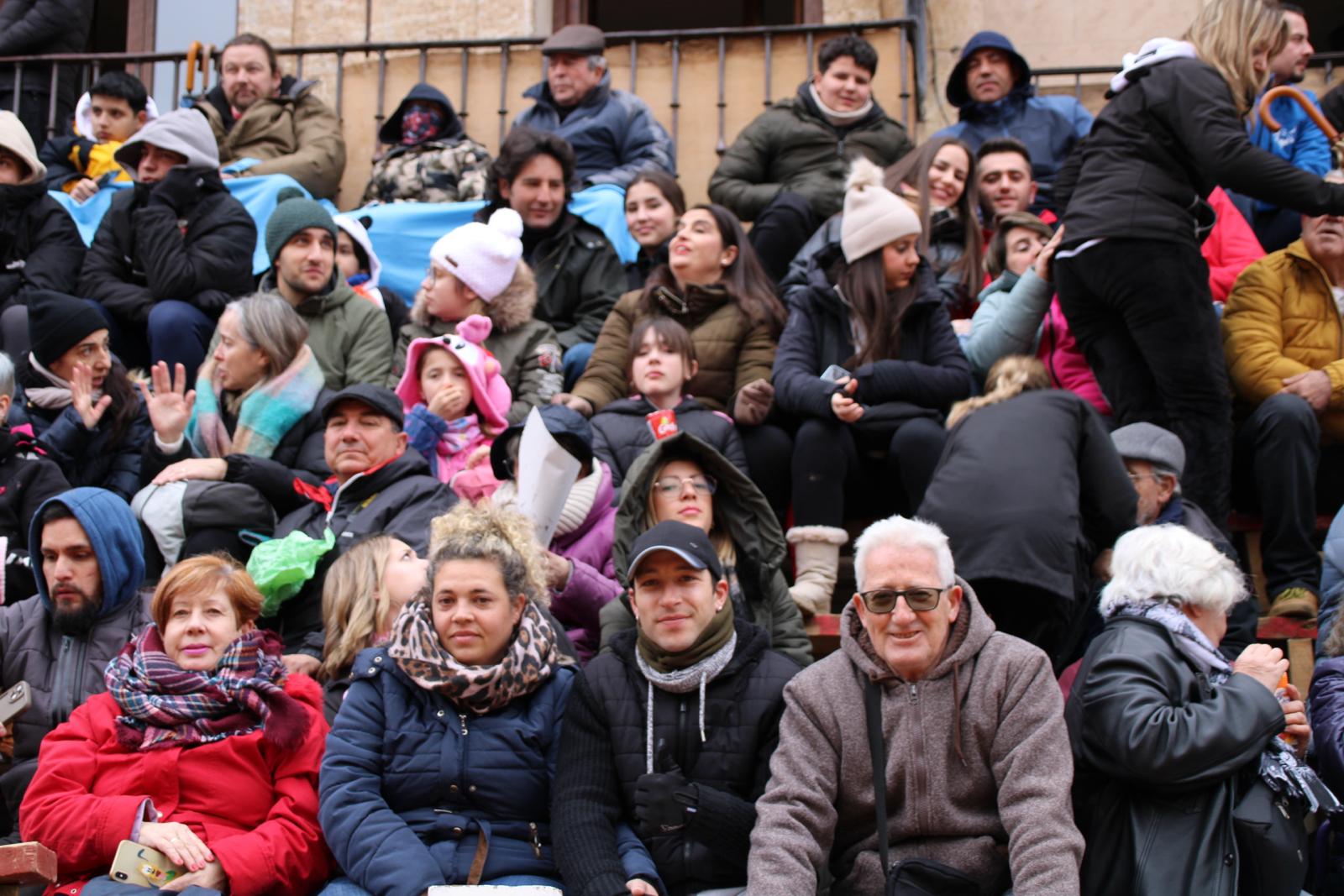 Ambiente en el encierro a caballo del Carnaval del Toro de Ciudad Rodrigo 2024