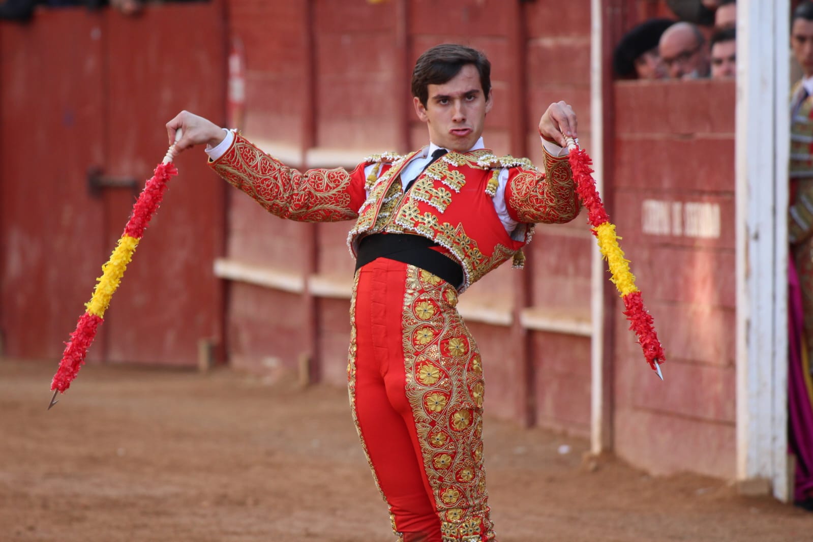 Ismael Martín durante la novillada con picadores del carnaval de Ciudad Rodrigo