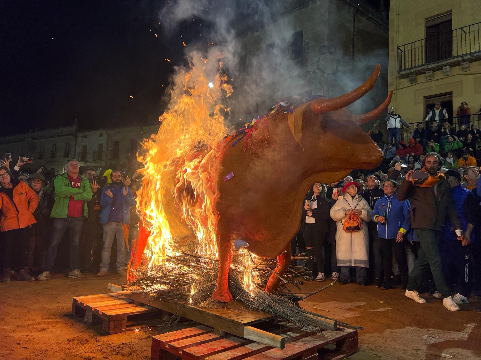 GALERÍA | Pasacalles con la quema del toro de cenizos y petición de cenizos en Ciudad Rodrigo. Fotos: Verónica Tapia