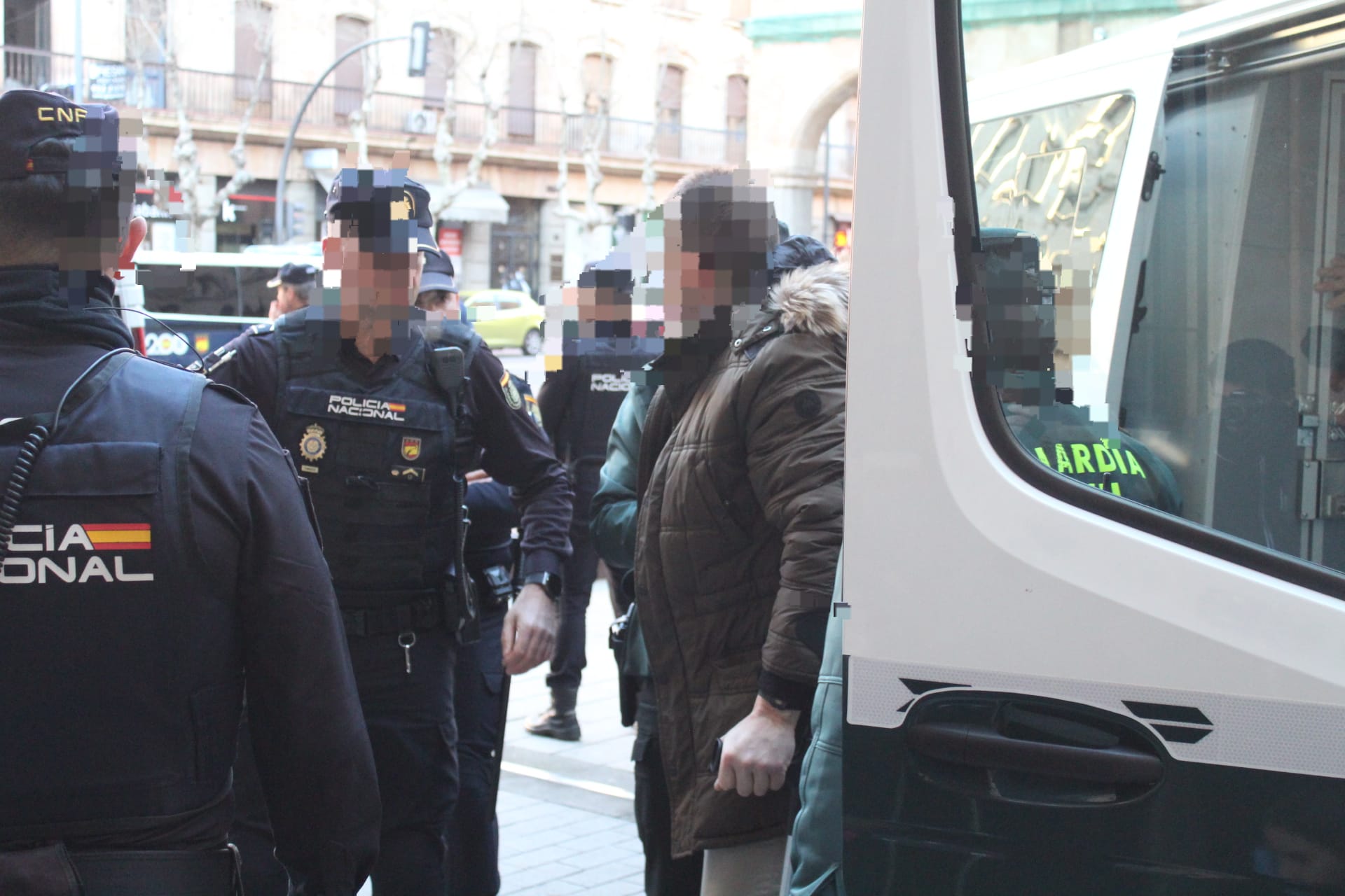 GALERÍA |  Entrada a juzgados del acusado de asesinar a un joven en Ciudad Rodrigo en febrero 2022