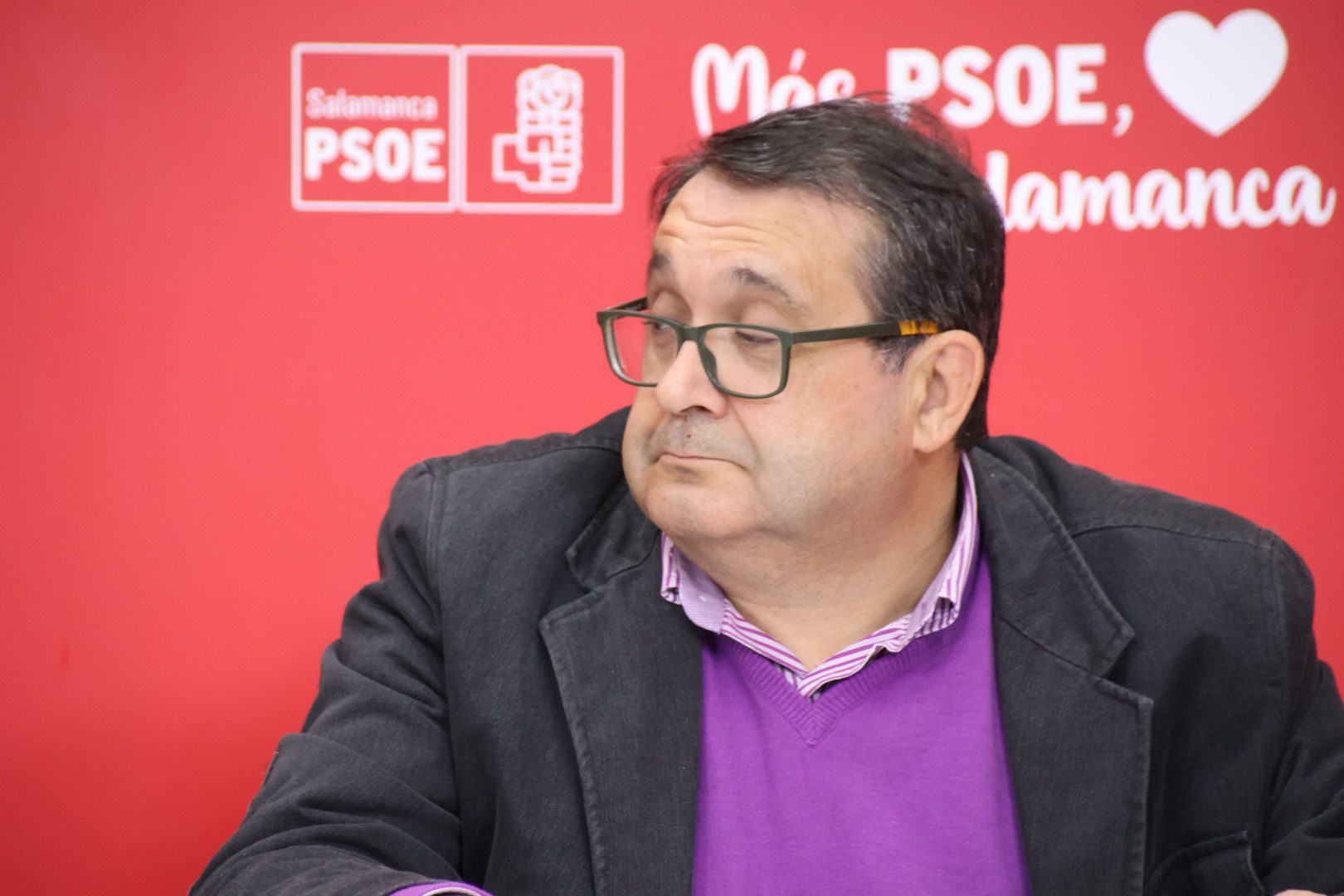 Juan Luis Cepa en rueda de prensa en Salamanca. Foto de archivo