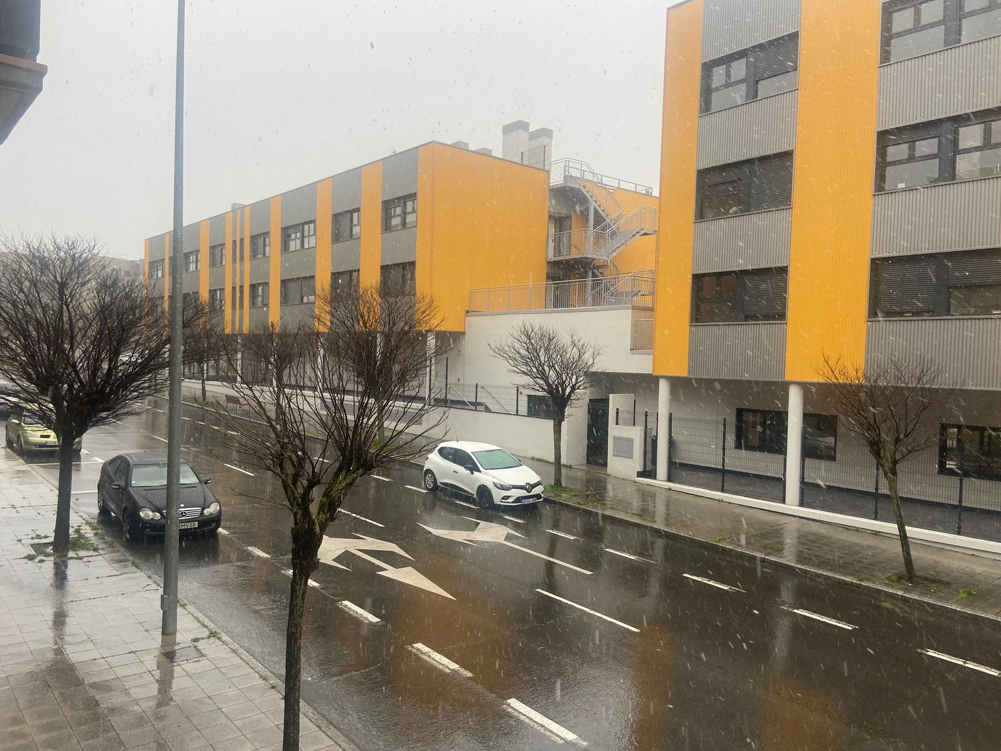 Nieve en Salamanca Nieve en Salamanca captado en una calle de la capital