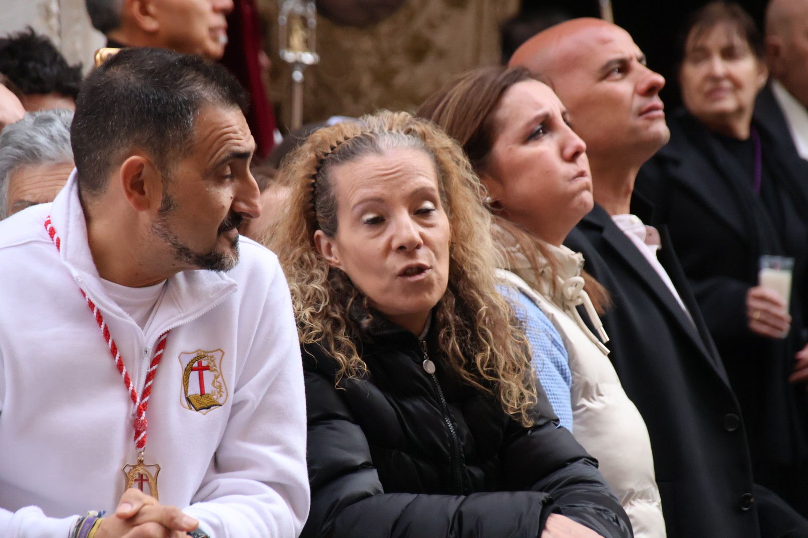 Ambiente de la procesión de Jesús Despojado en la Semana Santa 2024