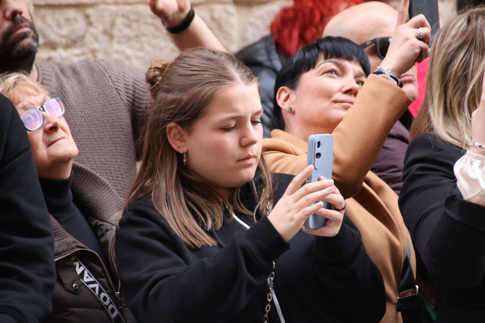 Ambiente de la procesión de Jesús Despojado en la Semana Santa 2024