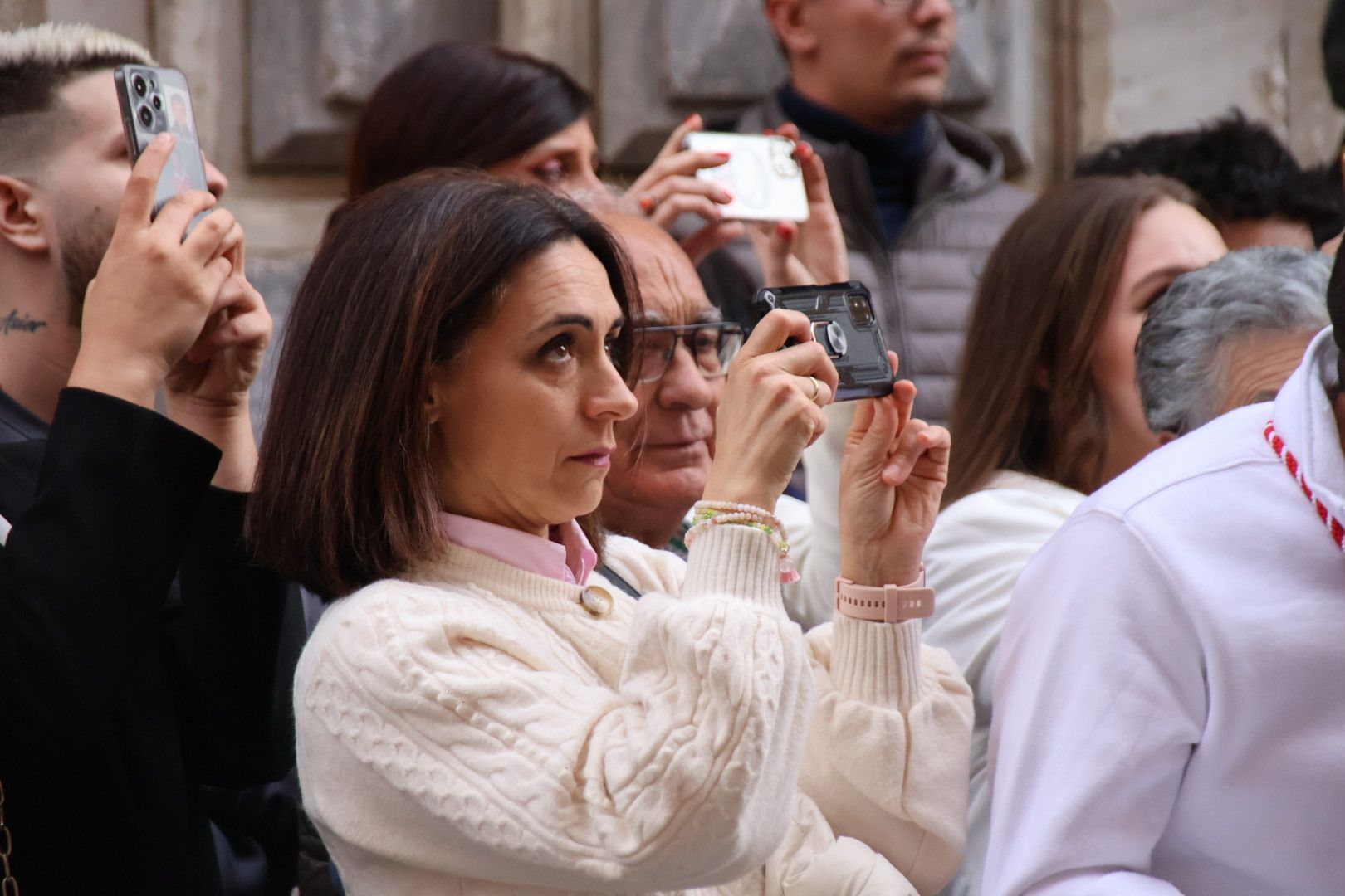 Ambiente de la procesión de Jesús Despojado en la Semana Santa 2024