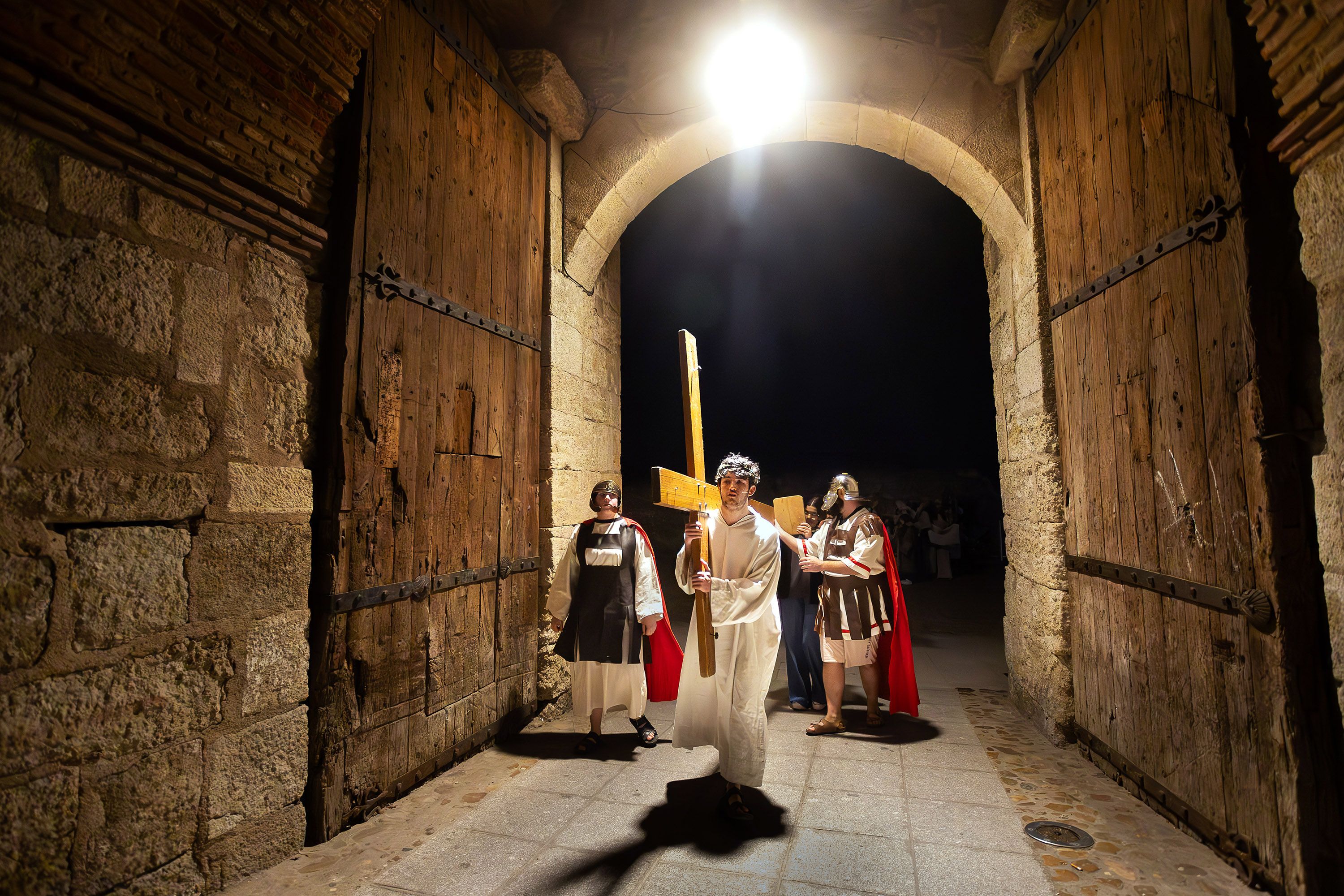 Representación de la Pasión en Ciudad Rodrigo. Foto José Vicente ICAL