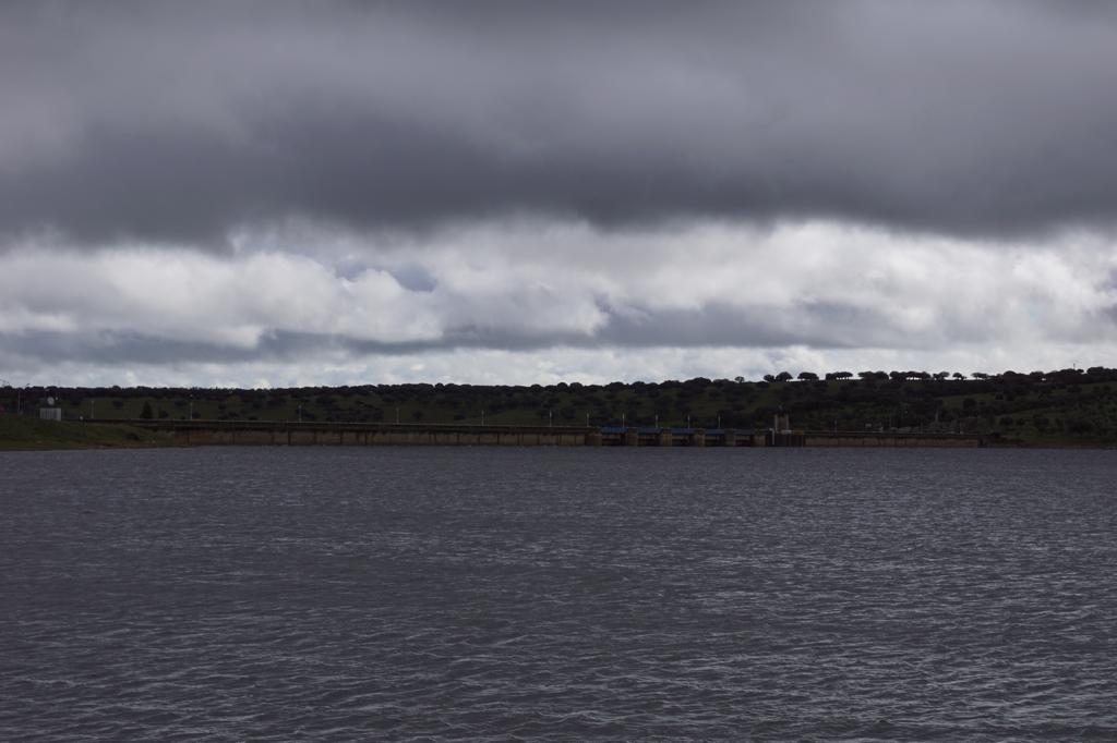 Pantano de Santa Teresa tras la borrasca Nelson