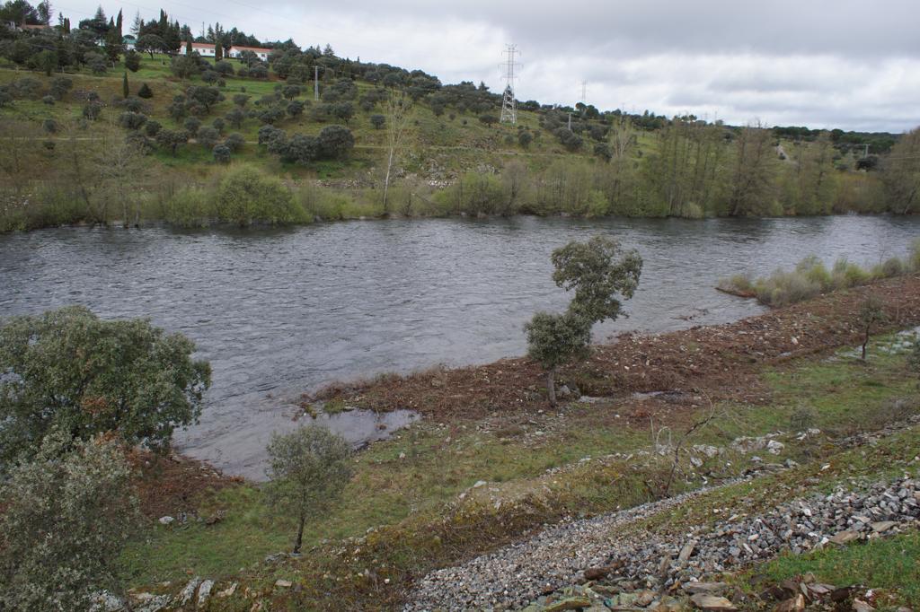 Pantano de Santa Teresa tras la borrasca Nelson