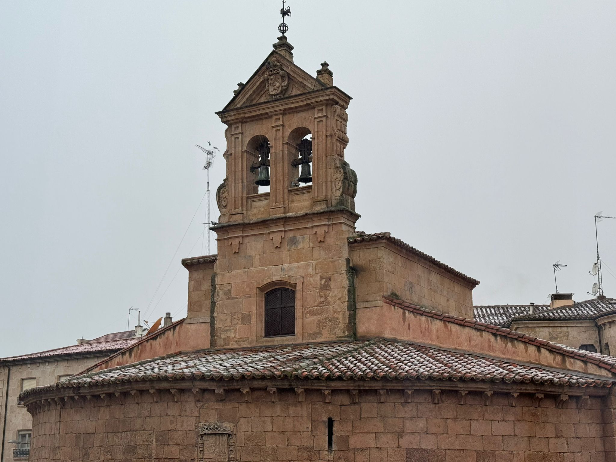 La nieve se deja ver en la provincia de Salamanca durante este Domingo de Resurrección. Salamanca capital.