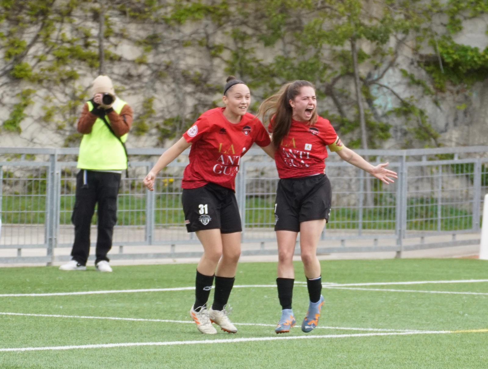 Amara celebra su gol frente al San Ignacio