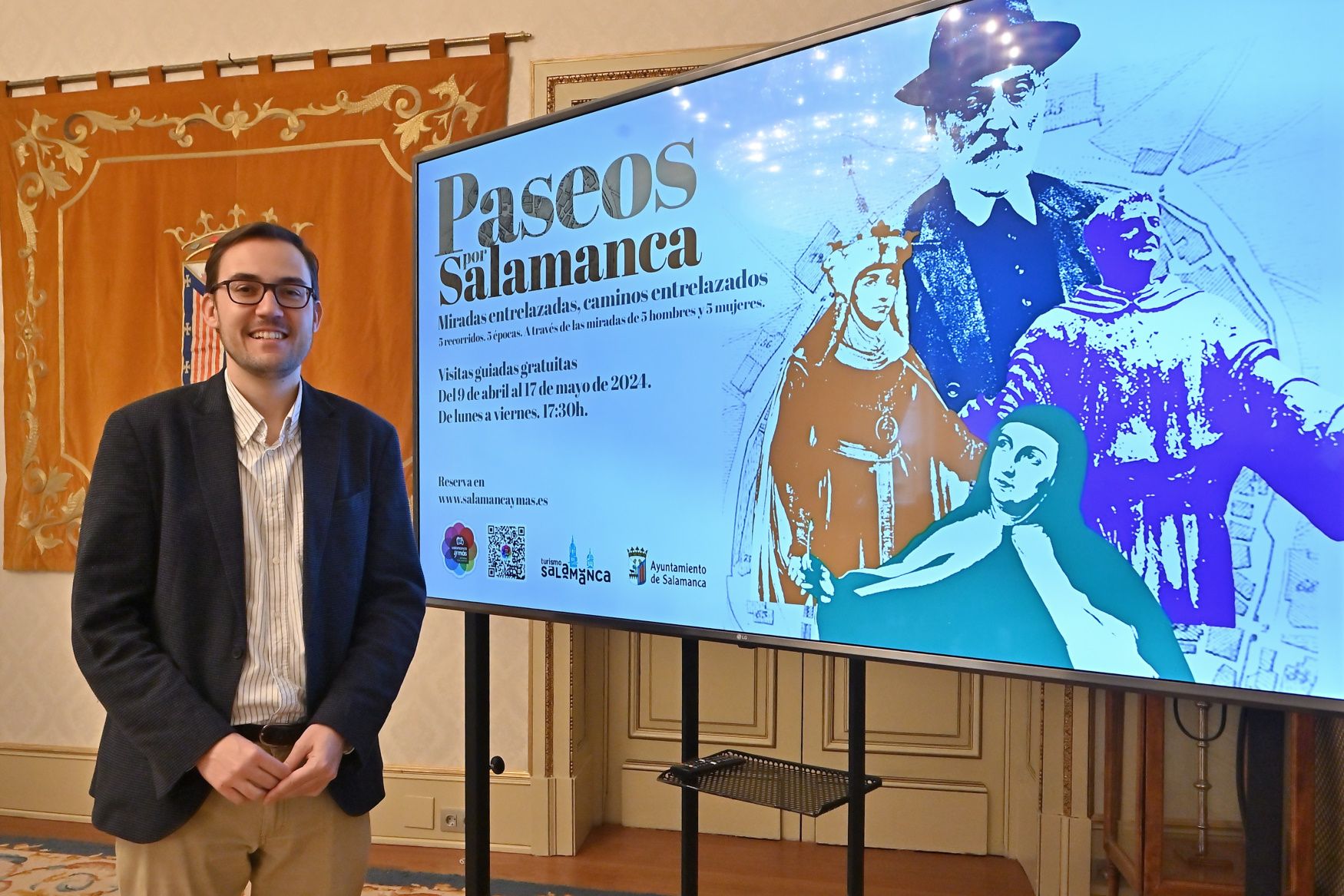 El concejal de Cultura, Ángel Fernández, presenta Pseos por Salamanca