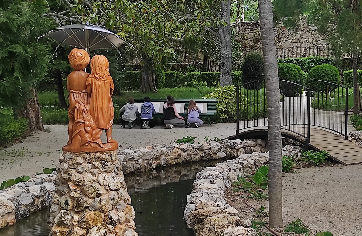 Talleres de los escolares en el Bosque de Béjar