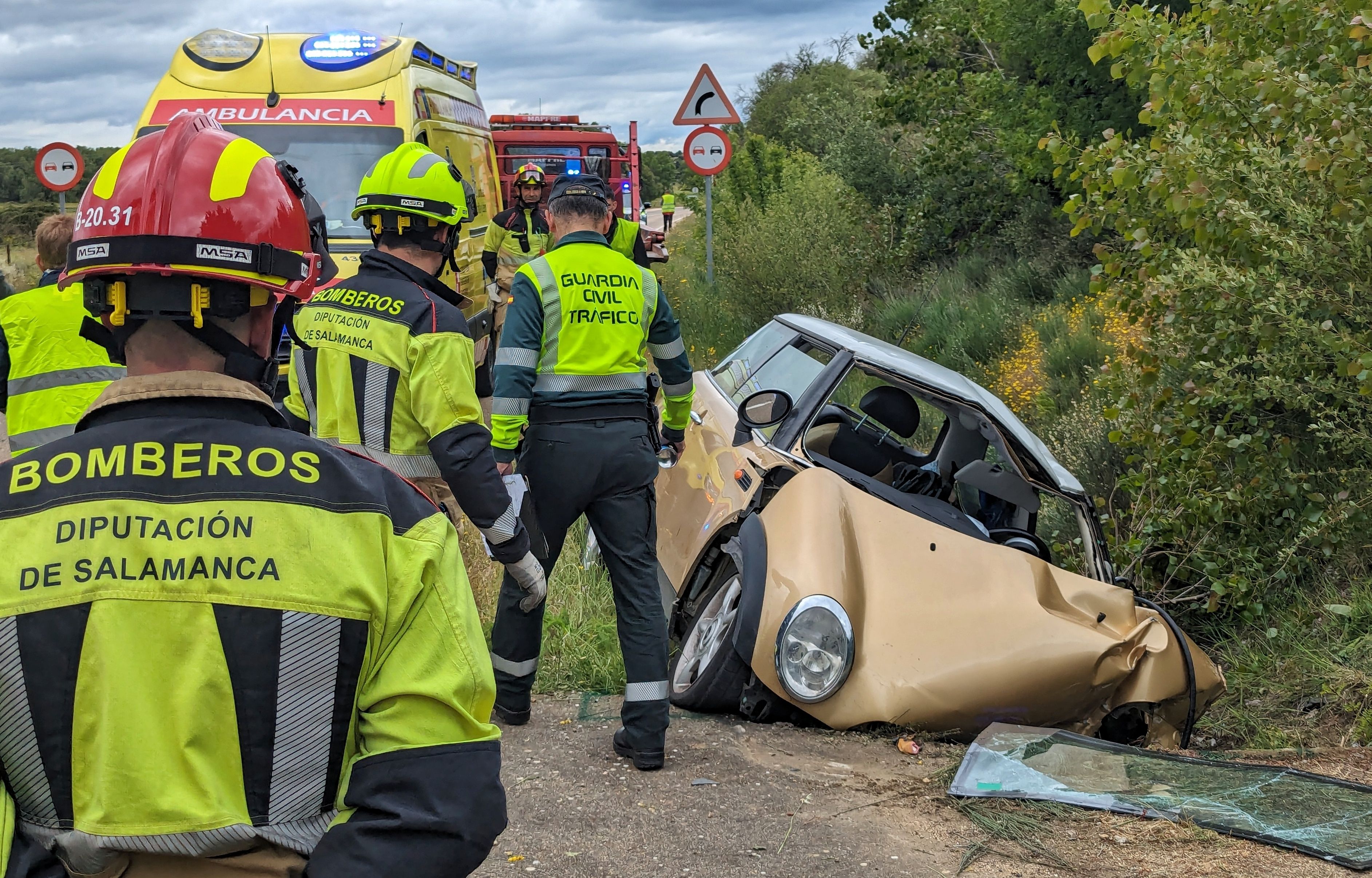 Fallece una mujer en la CL 526, a la altura de El Bodón. Foto ICAL 