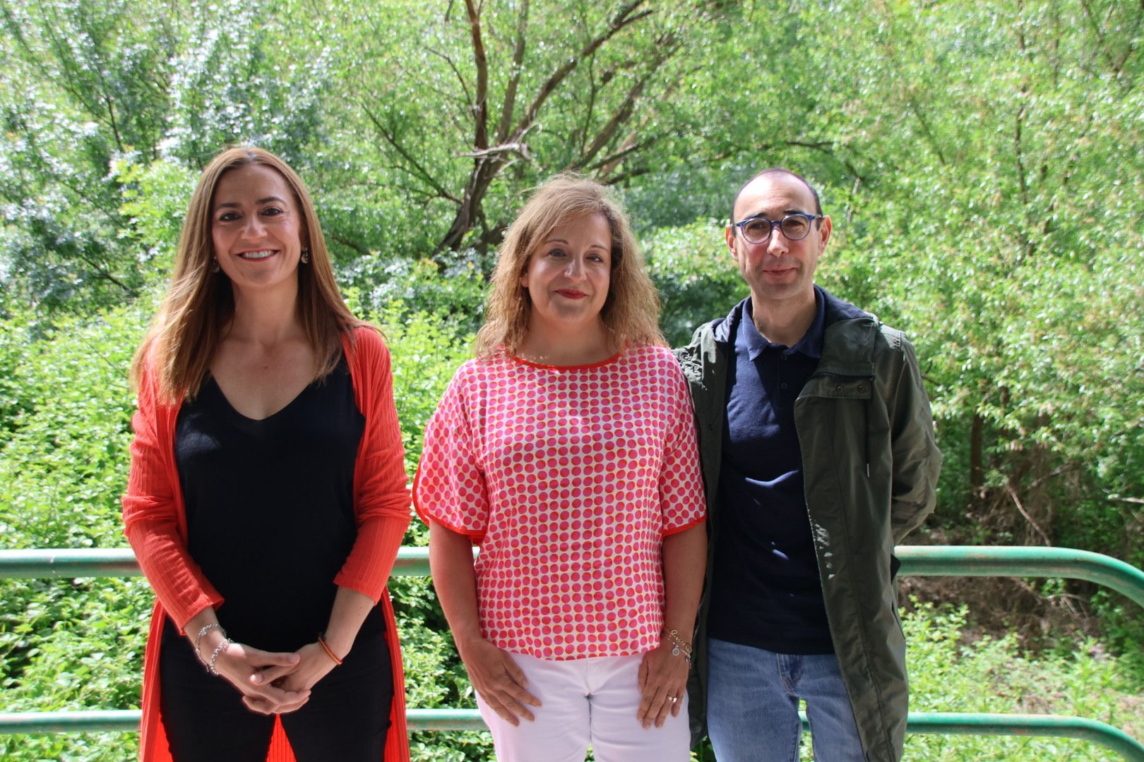 Iratxe García, Virginia Barcones, David Serrada, atienden a los medios en Salamanca