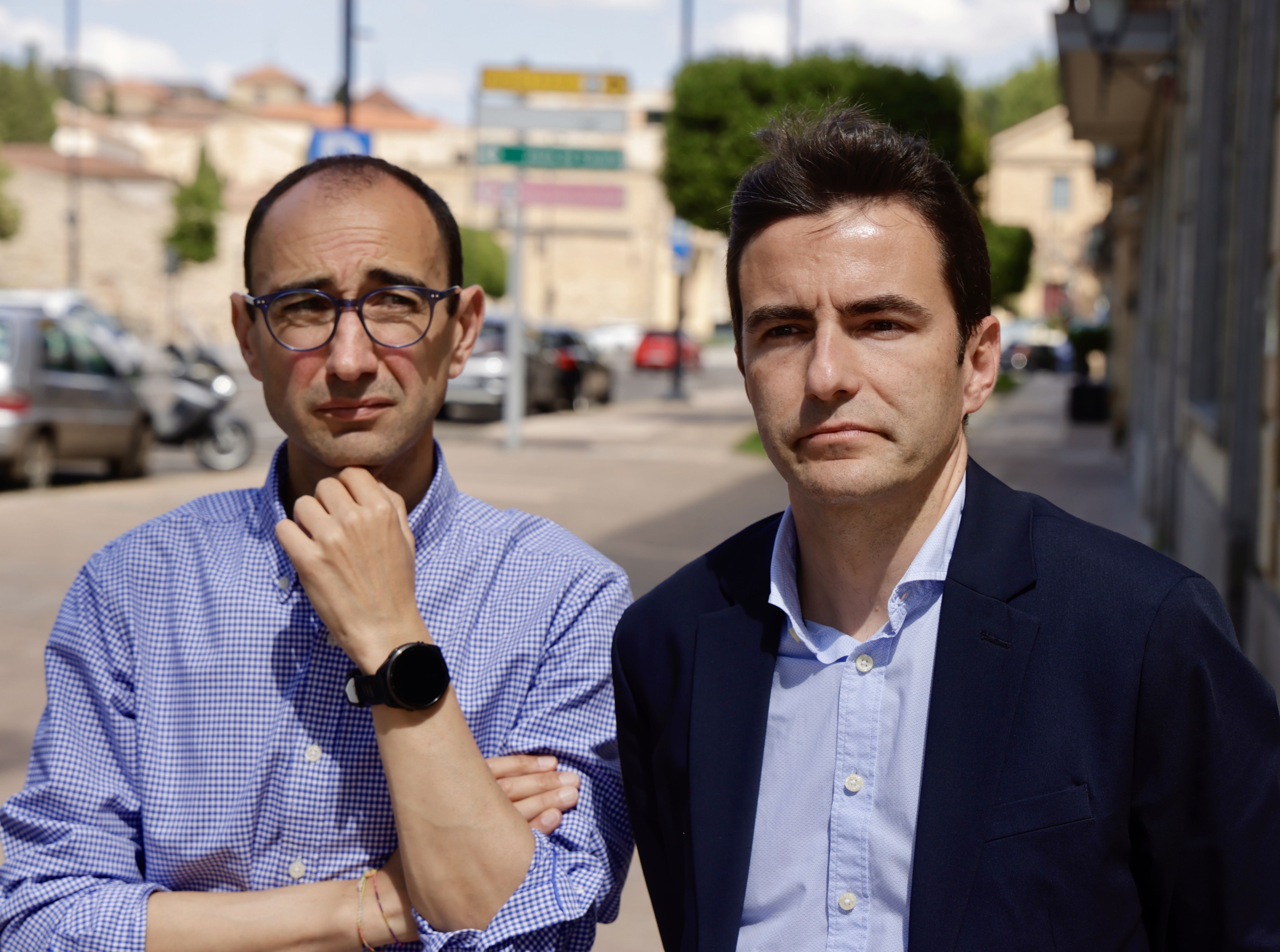 David Serrada junto a Pedro Casares en Salamanca | Foto: David Arranz (ICAL)