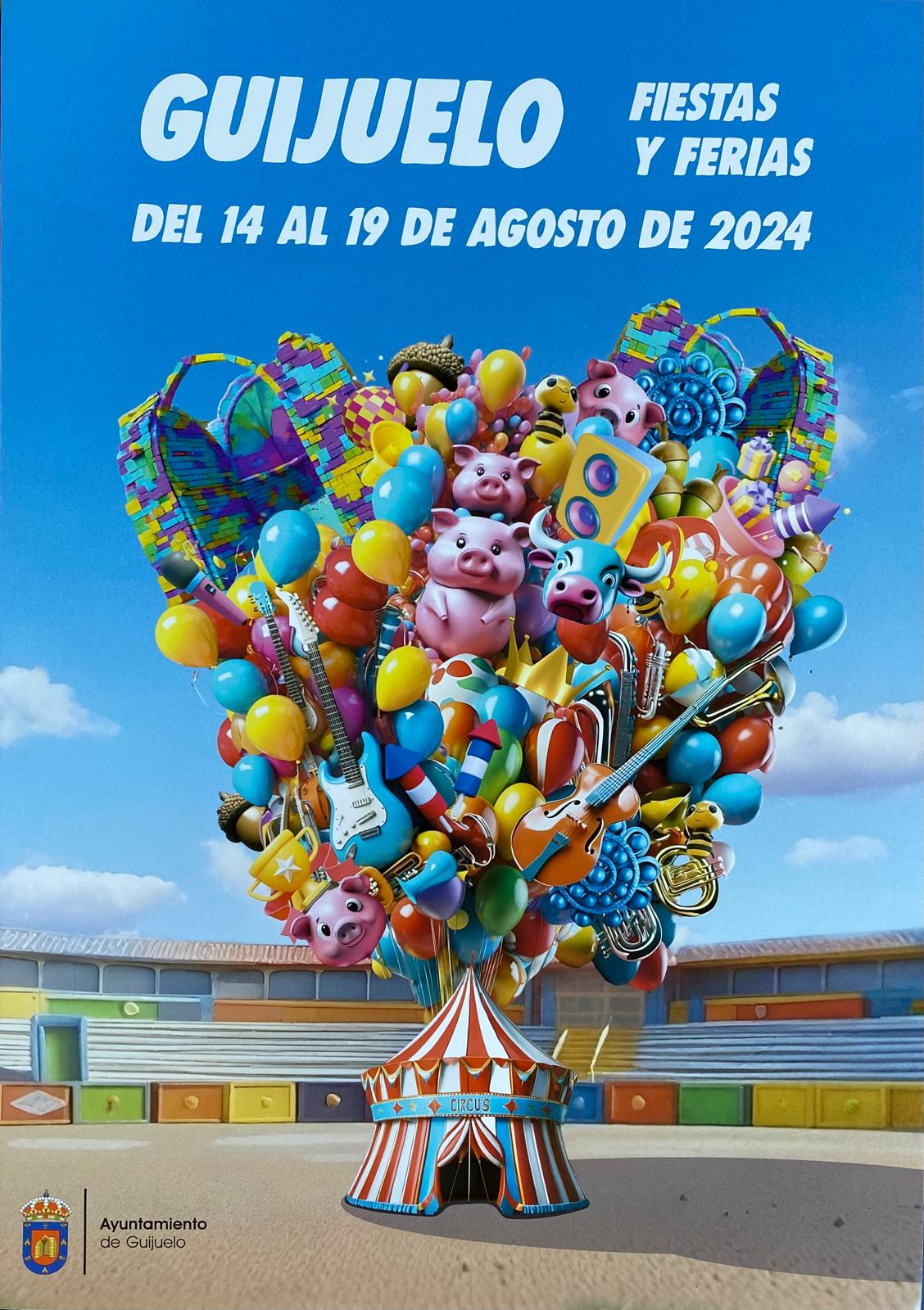 'Volando voy' primer premio concurso cartel anunciador Fiestas Guijuelo 2024
