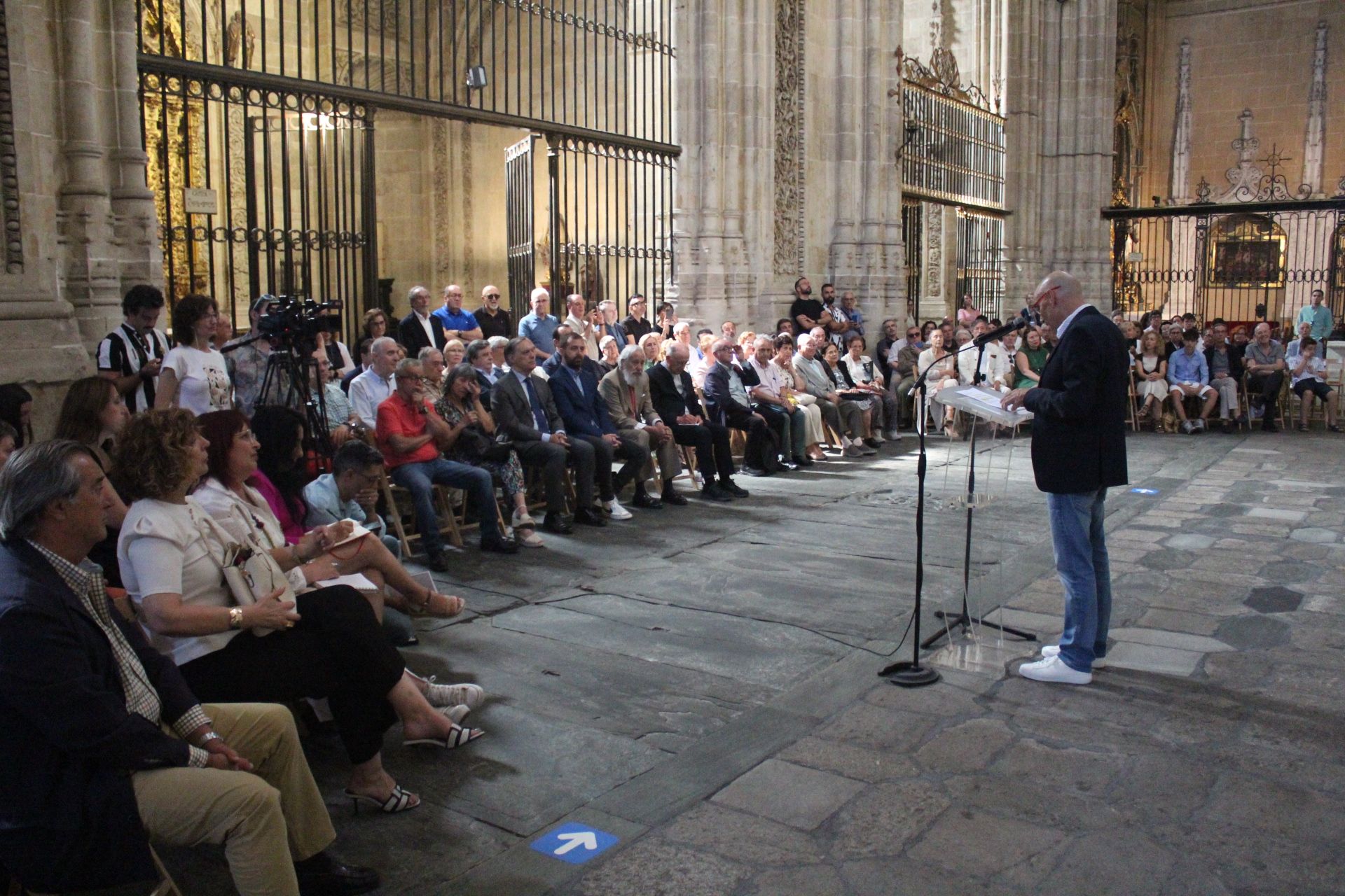 Inauguración de la obra de Florencio Maíllo en la Catedral de Salamanca.