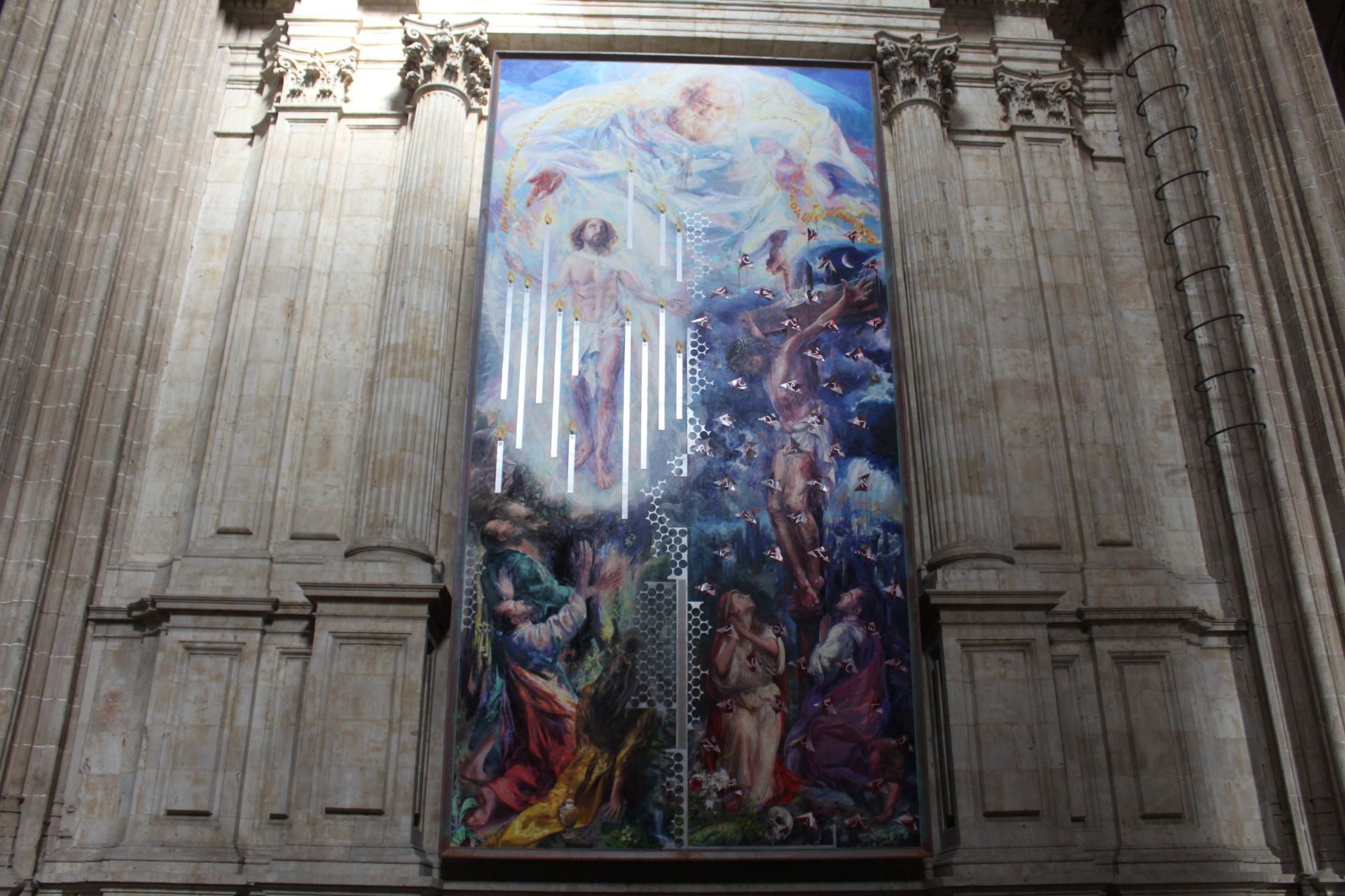 Inauguración de la obra de Florencio Maíllo en la Catedral de Salamanca.