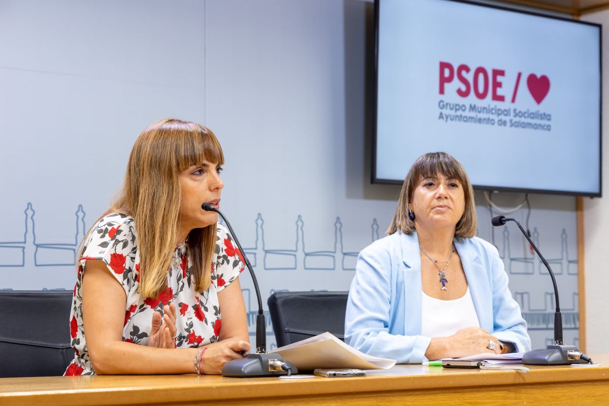  María Sánchez y María García durante la rueda de prensa | Foto: GMS