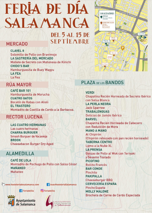 Bares y pinchos de la Feria de Día de Salamanca