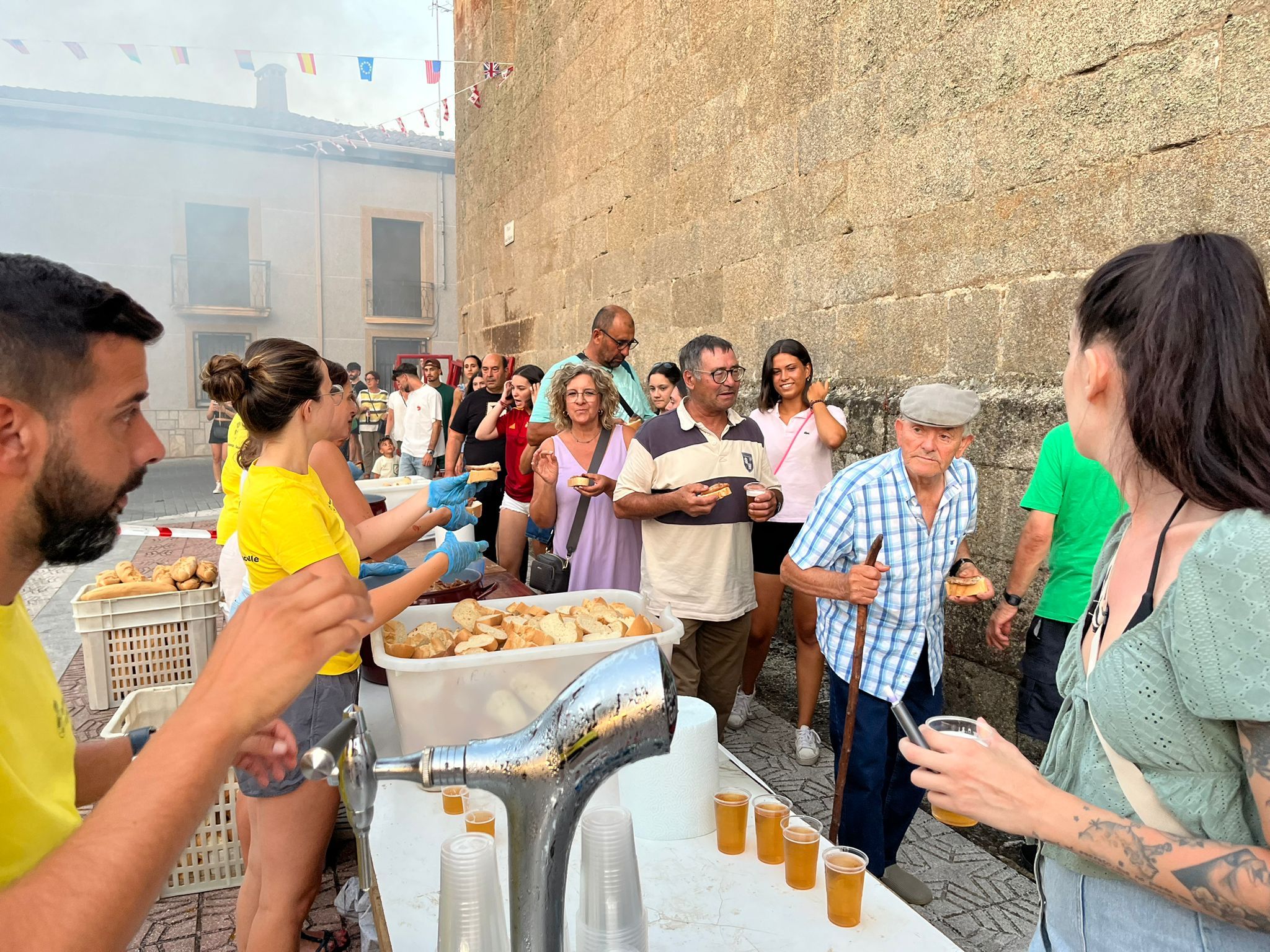 Pancetada en Saucelle. Fiestas