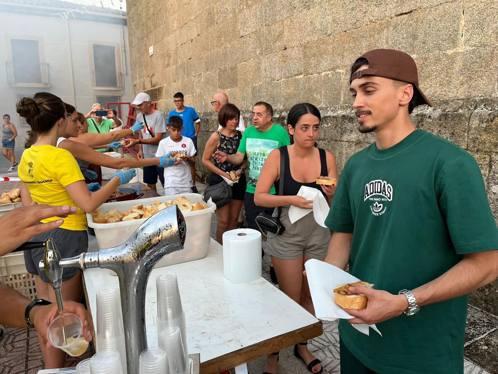 Pancetada en Saucelle. Fiestas