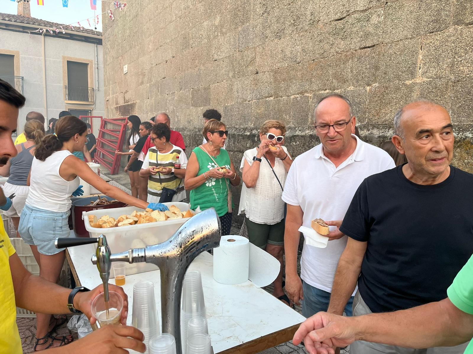 Pancetada en Saucelle. Fiestas