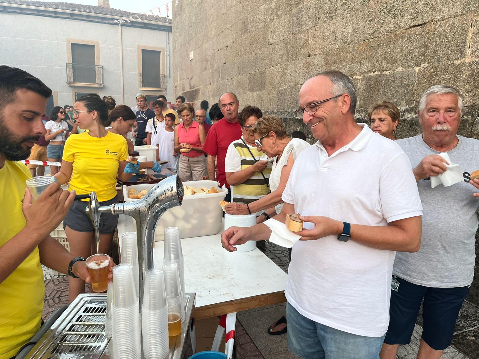 Pancetada en Saucelle. Fiestas