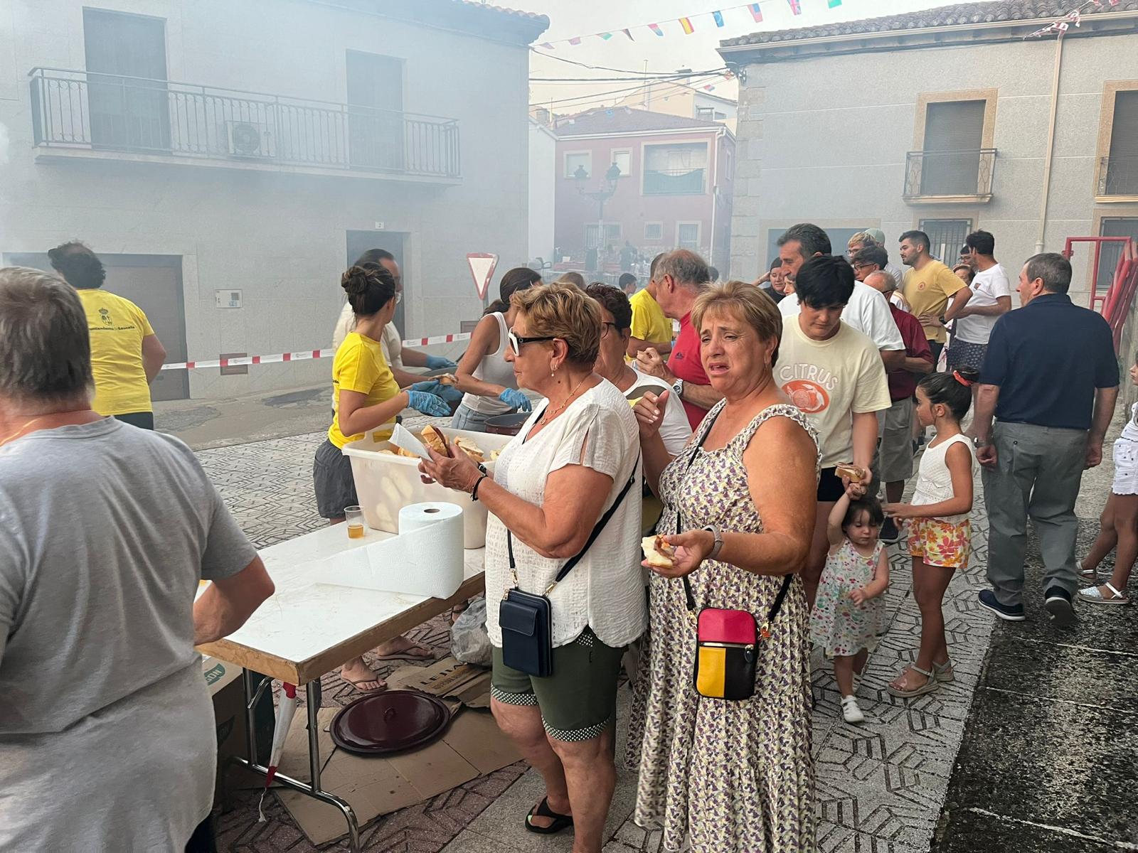 Pancetada en Saucelle. Fiestas