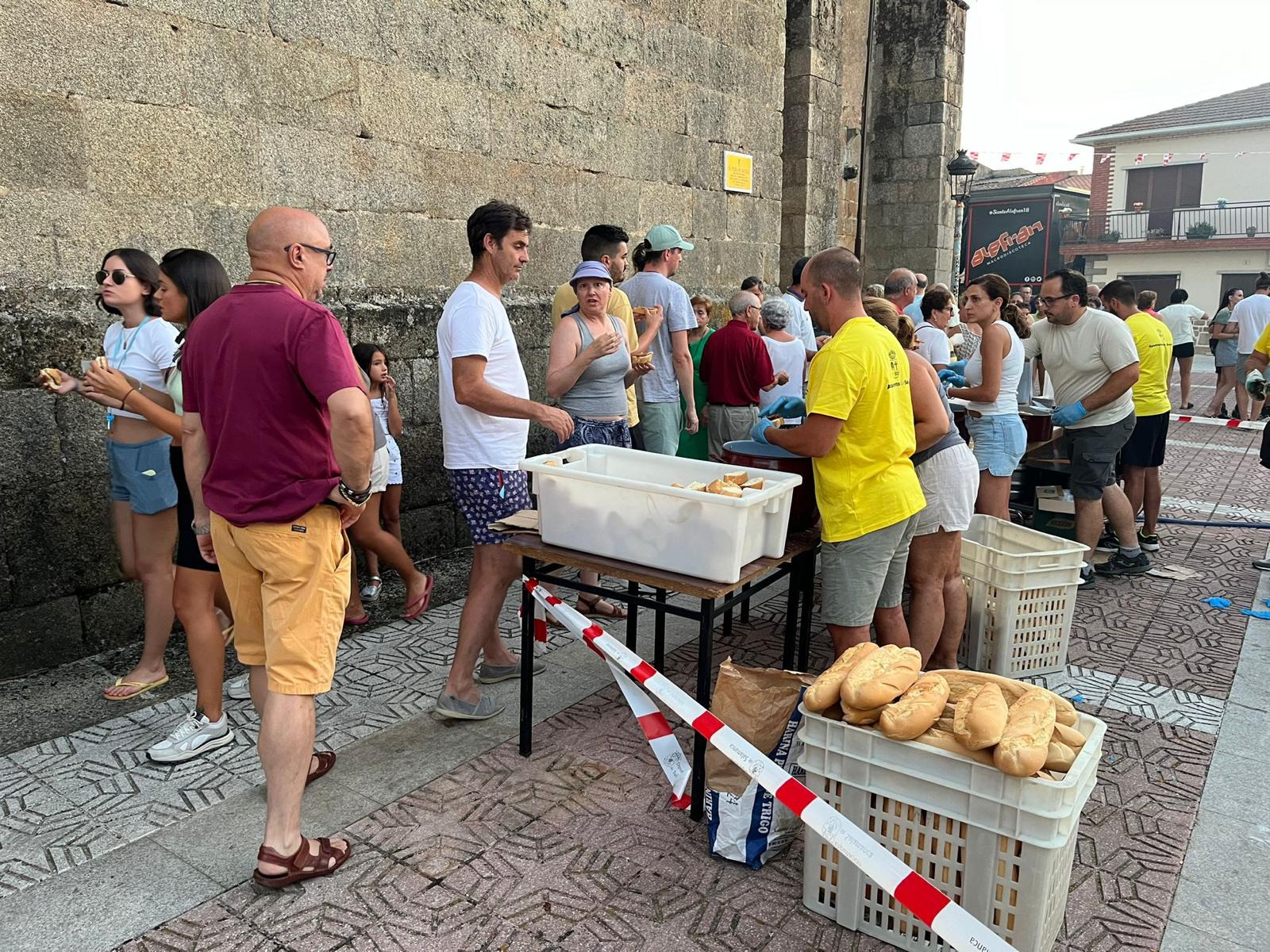 Pancetada en Saucelle. Fiestas