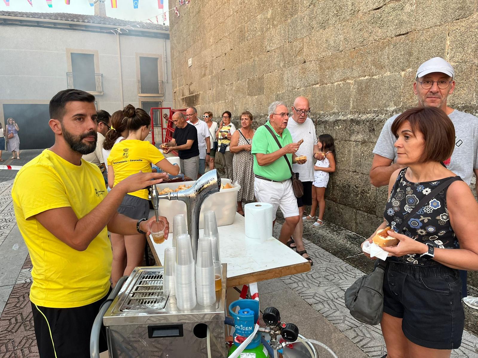 Pancetada en Saucelle. Fiestas