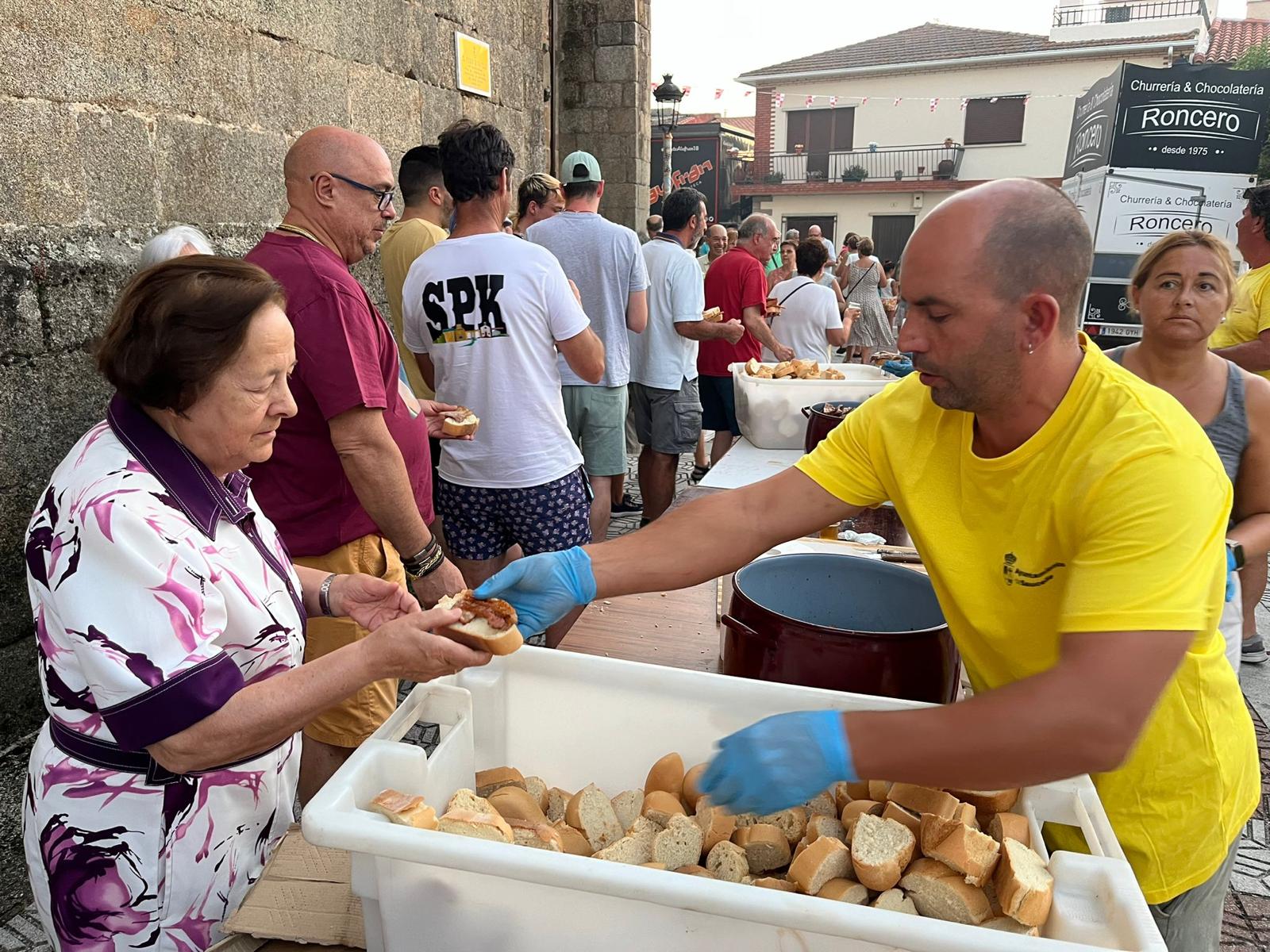 Pancetada en Saucelle. Fiestas