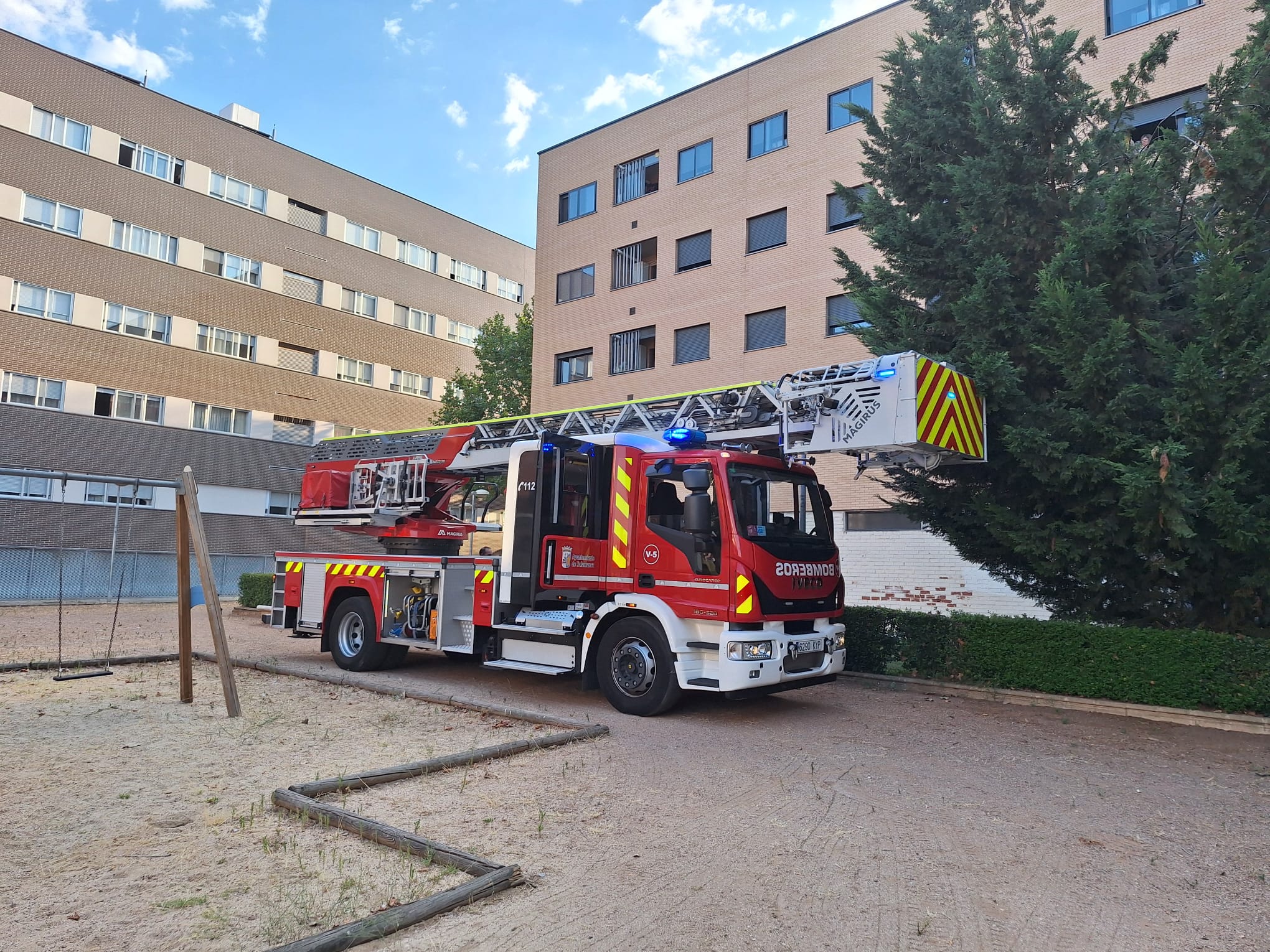 Bomberos, Policía Local y Nacional intervienen en el Zurguén