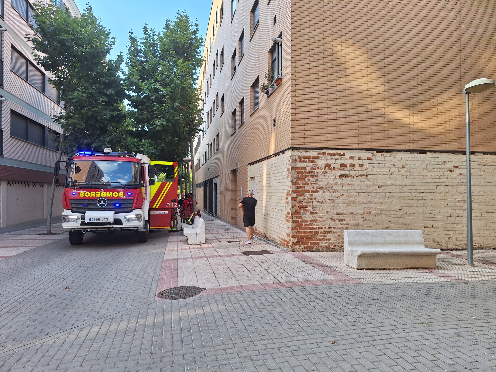 Bomberos, Policía Local y Nacional intervienen en el Zurguén