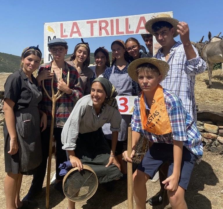 Jornada de trilla en Monsagro. Foto Ayuntamiento Monsagro