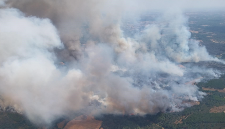 Incendio en Angueira - Foto: JCYL