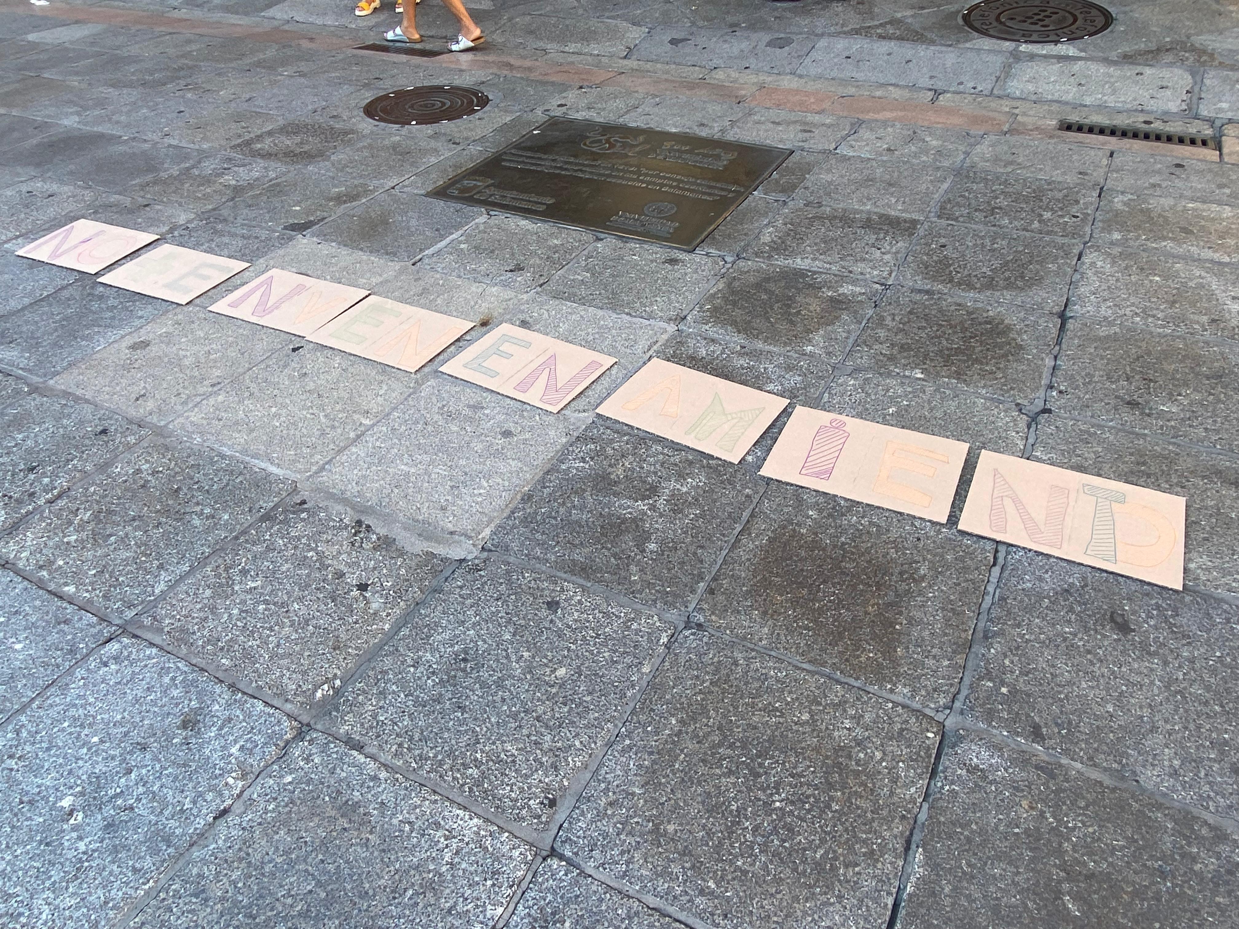 PACMA y varios vecinos se manifiestan en la Plaza Mayor tras los envenenamientos de animales en la Avenida Salamanca