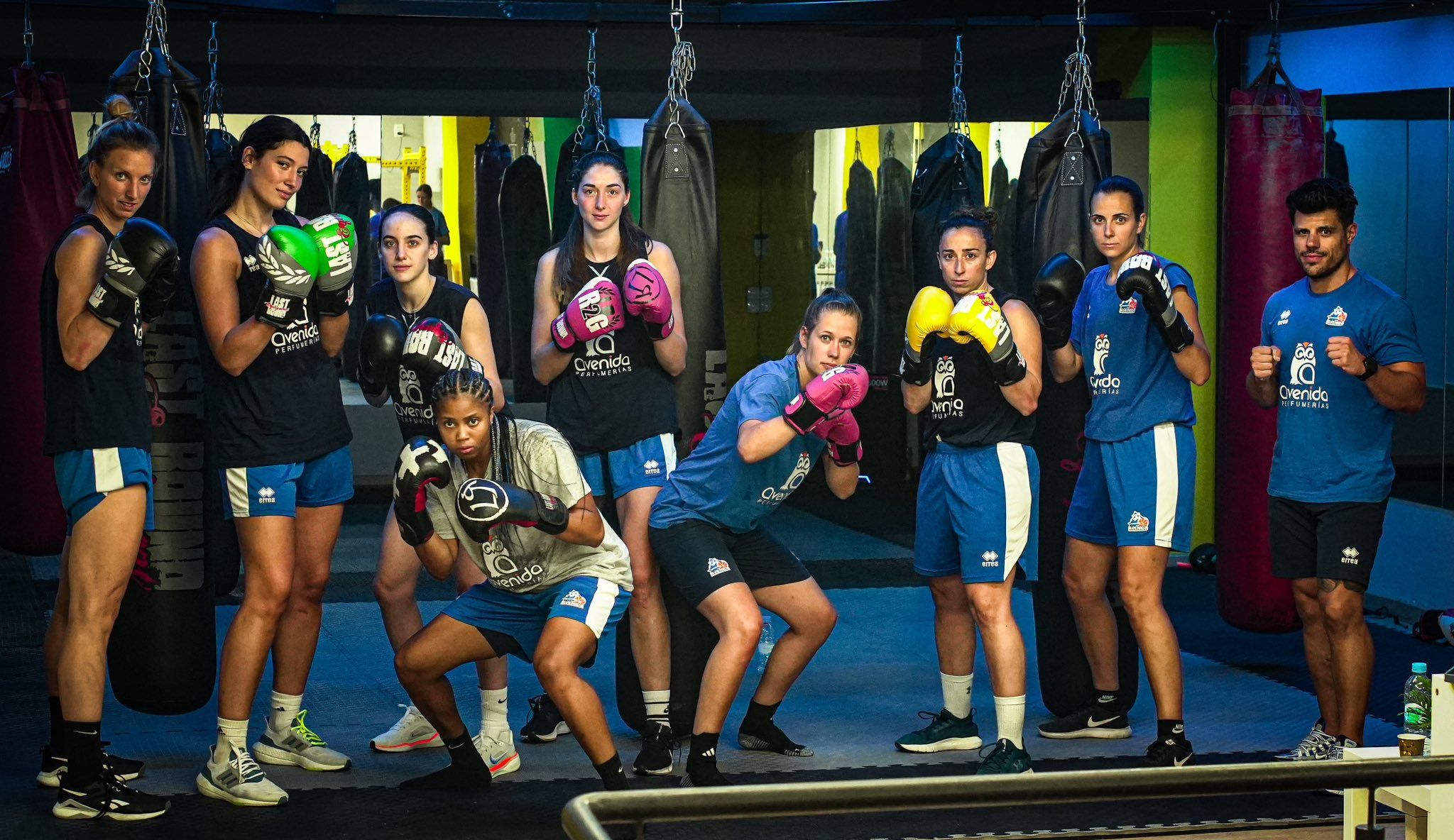 Entrenamiento de Perfumerías Avenida de boxeo con Richi Huerta | FOTO CB AVENIDA