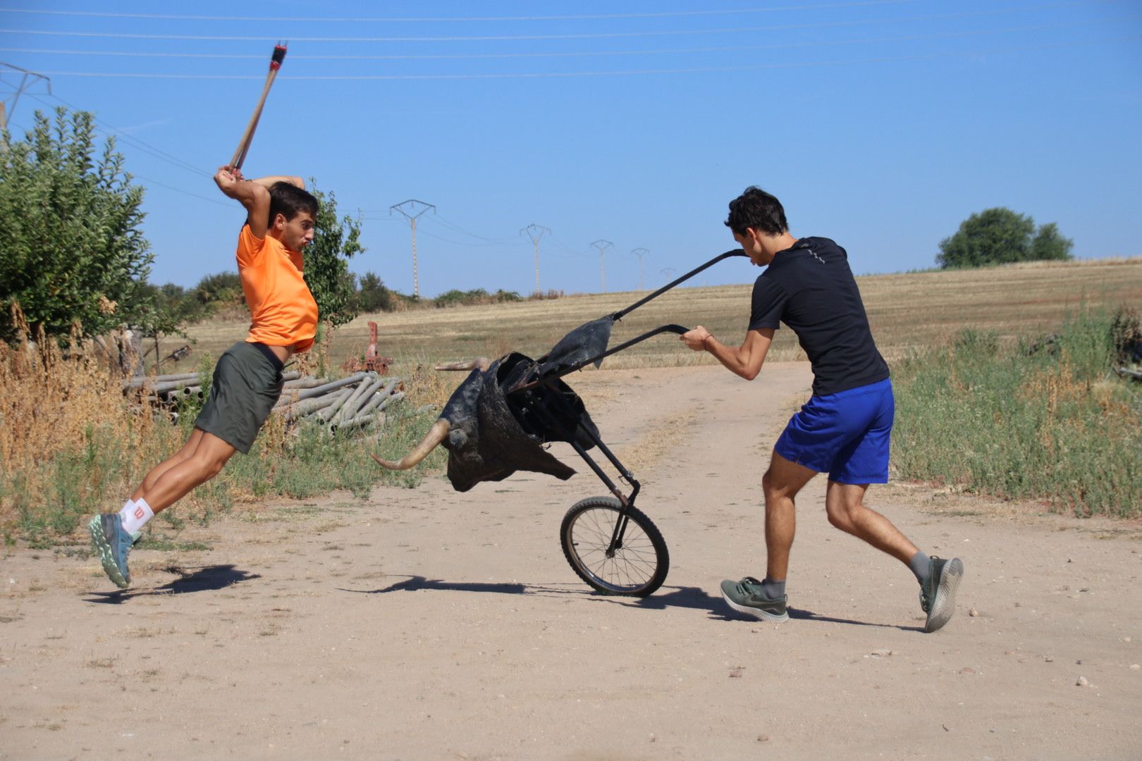  El matador de toros salmantino Ismael Martín en un día de entrenamiento. Fotos Andrea M. 